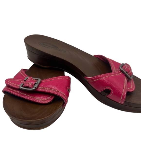Dr. Scholl's Advance Comfort Sintetico Women's Hot Pink Slide Sandals Size 10 - Picture 3 of 10